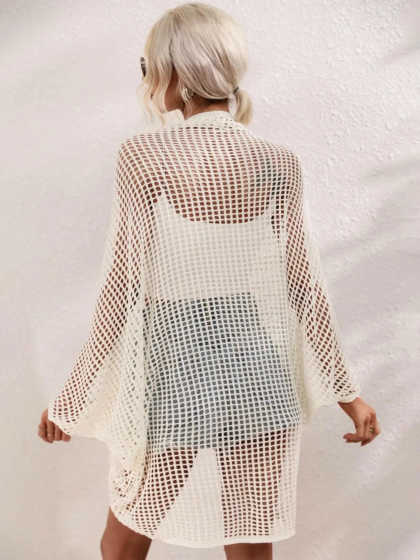 Elegant sheer longline wrap - Love Salve